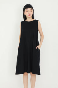 Reversible Sleeveless Black Dress