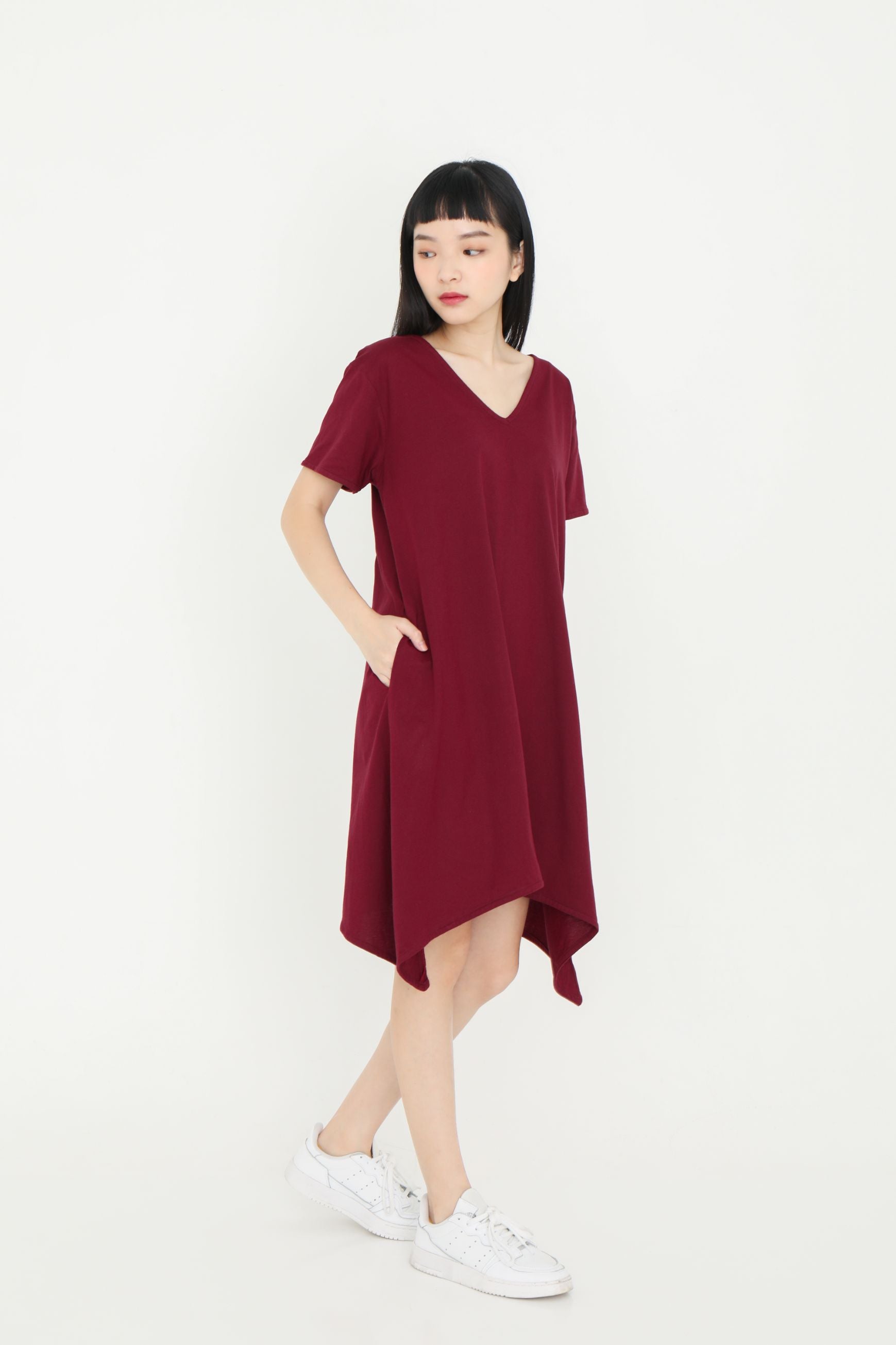 Reversible Asymmetrical Red Dress