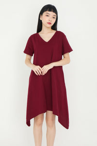 Reversible Asymmetrical Red Dress